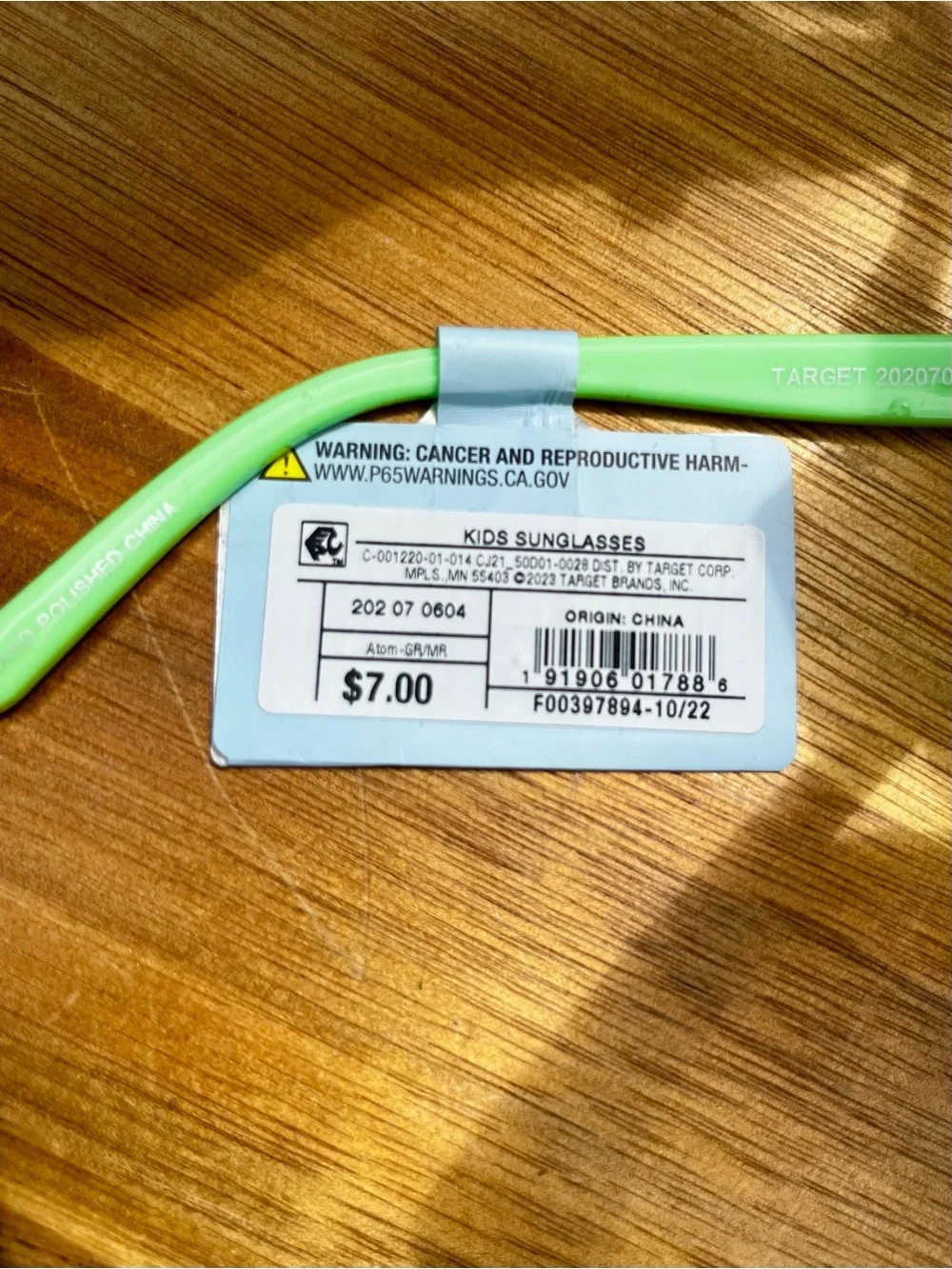 *3/$15, Cat & Jack Kids Sunglasses with Green Frame and Blue Mirrored Lenses